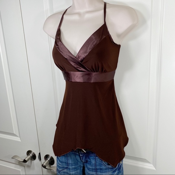 ❗️SOLD❗️Vintage 90s Y2K Low Cut Asymmetrical Top - Picture 13 of 16